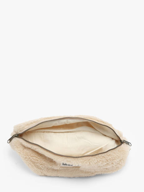 Heuptasje Hindbag Beige fourrure F ander zicht 3